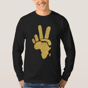 Camiseta Continente africano por la paz Orgullo africano hi