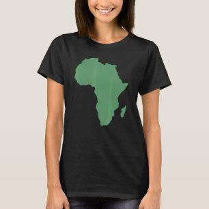 Camiseta Continente africano y mapa de ropa africana para n
