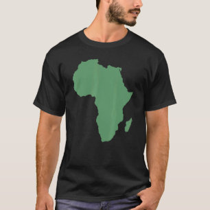 Camiseta Continente africano y mapa de ropa africana para n