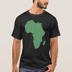 Camiseta Continente africano y mapa de ropa africana para n