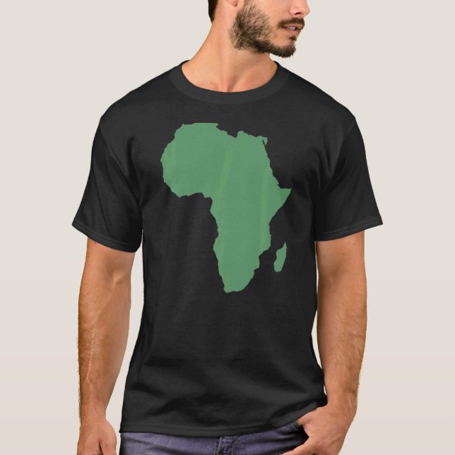 Camiseta Continente africano y mapa de ropa africana para n (Anverso)