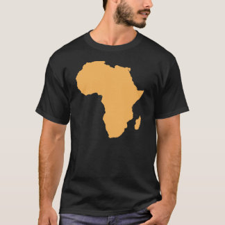 Camiseta continente del esquema de África
