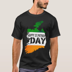 Camiseta Continente Irlandés Artístico Para San Patricio Dí