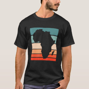 Camiseta Continente Mapa Africano Para El Orgullo Negro Afr