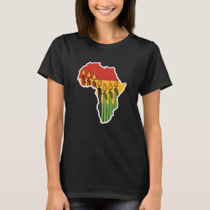 Camiseta Continente Mishumaa vela Kwanzaa