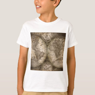 Camiseta Continentes del mapa del viejo mundo histórico ant