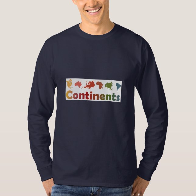 Camiseta Continentes mundiales (Anverso)