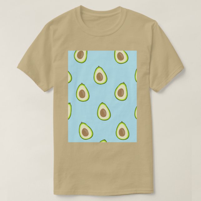 Camiseta Contorno de frutas jugosas de aguacate clásico TSh (Diseño del anverso)