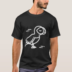 Camiseta Contorno de línea de paro de la placa para animale