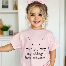 Camiseta Contorno minimalista de la cara del gato