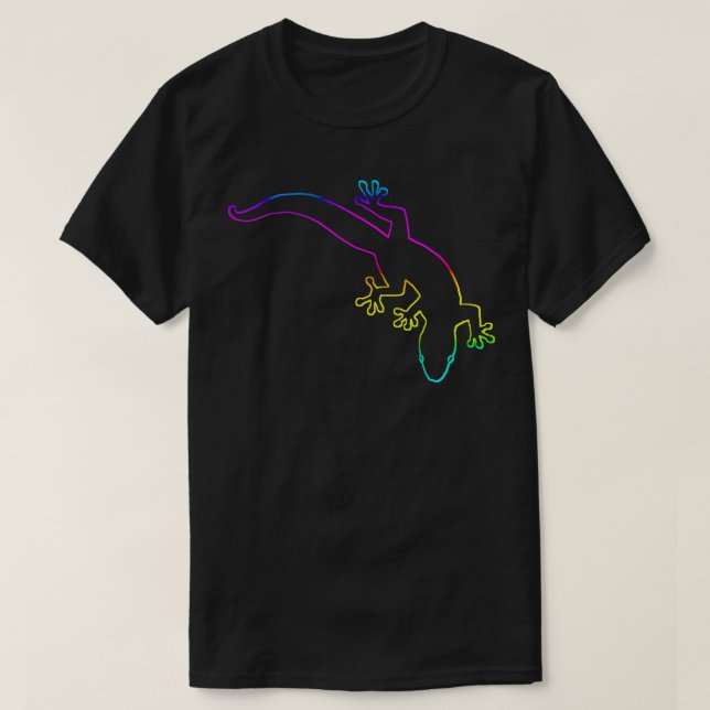 Camiseta Contorno multicolor GECKO (Diseño del anverso)