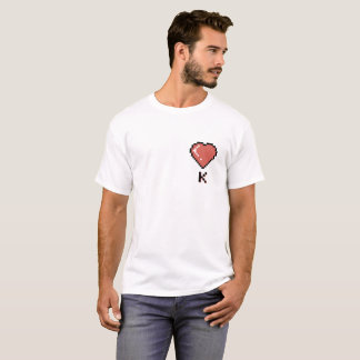 Camiseta contorno negro de Heart King