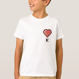 Camiseta contorno negro de Heart King