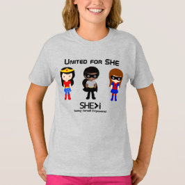 Camiseta Contorno negro SUPERHERO - Unidos por ELLA
