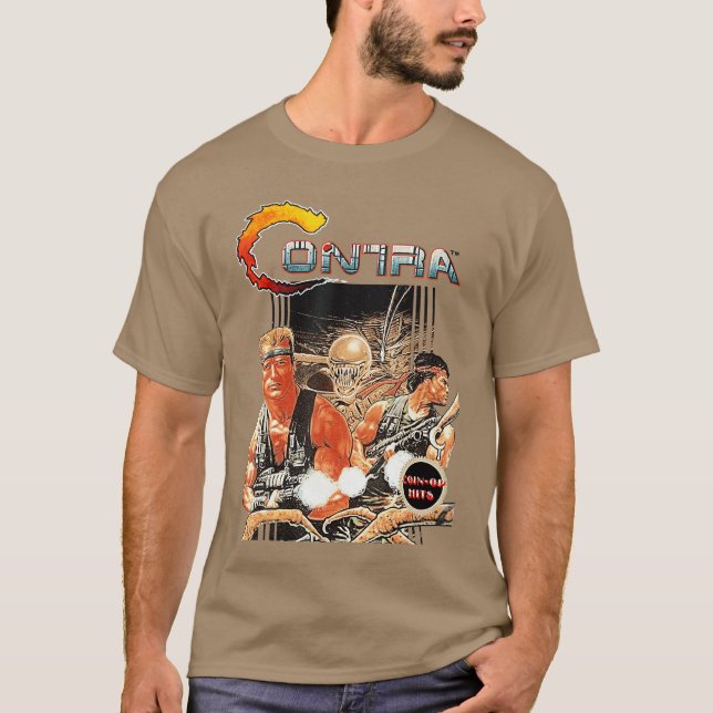 Camiseta Contra Bo Art Retro Arcade Gamer Classic 80s Battl (Anverso)
