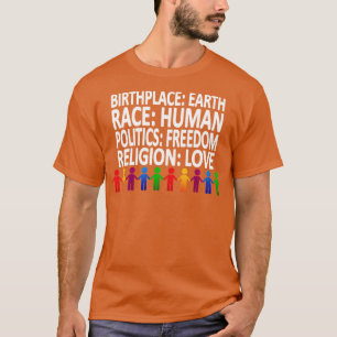 Camiseta Contra el racismo política Derechos humanos amor 1