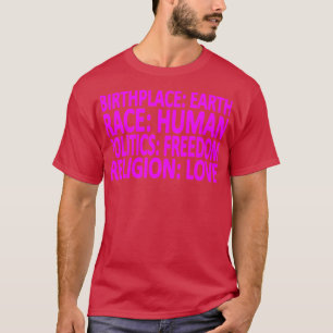 Camiseta Contra el racismo Política Libertad Regalo de amor