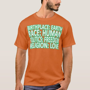 Camiseta Contra el racismo Política Libertad Regalo de amor