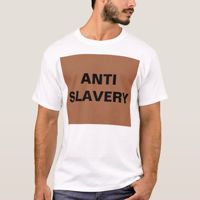 Camiseta contra la esclavitud en Brown (Anverso)