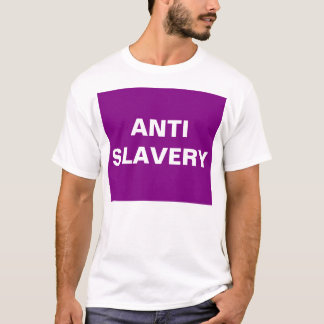 Camiseta contra la esclavitud morada