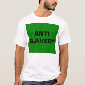 Camiseta contra la esclavitud verde