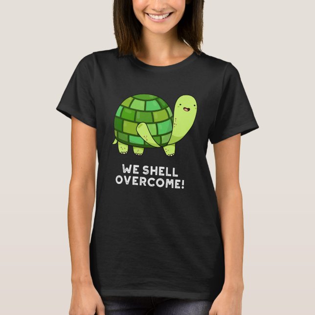 Camiseta Contra la graciosa Tortoise Pun Dark BG (Anverso)