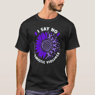 Camiseta Contra la violencia doméstica Cinta violeta de gir