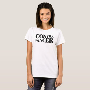 Camiseta Contra letras Bailarín-Negras