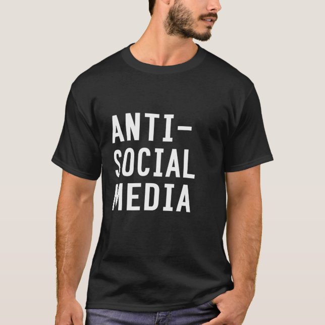 Camiseta contra los medios sociales (Anverso)