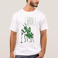 Contra visitante de la mantis religiosa de la