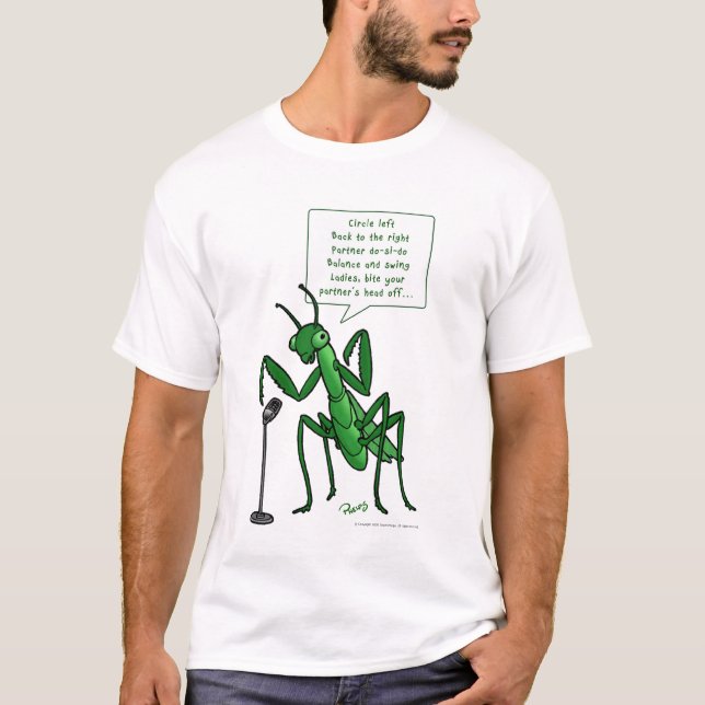 Camiseta Contra visitante de la mantis religiosa de la (Anverso)