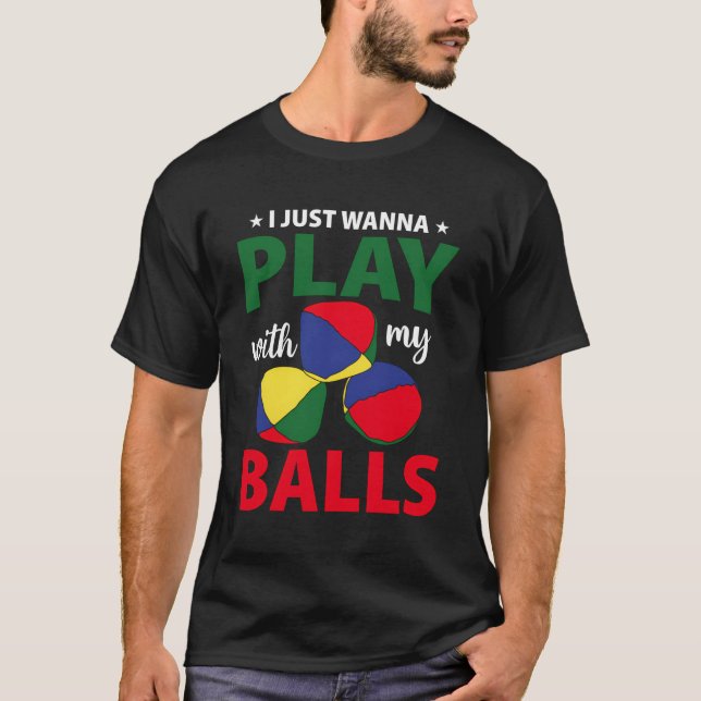 Camiseta Contrabando - Solo Quiero Jugar Con Mis Bolas (Anverso)