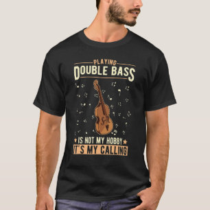 Camiseta Contrabasista del jugador de doble trasero de dobl
