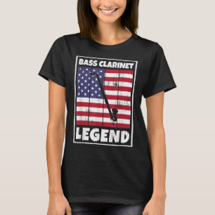 Camiseta Contrabass Clarinetista USA American Bass Clarinet