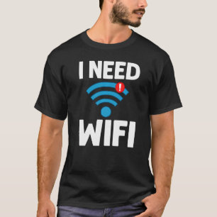 Camiseta Contraseña de Internet del Router Wifi Citas de Co