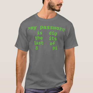 Camiseta Contraseña Pi
