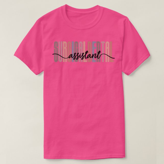 Camiseta Contraste de tipos de letra alto del asistente den (Diseño del anverso)