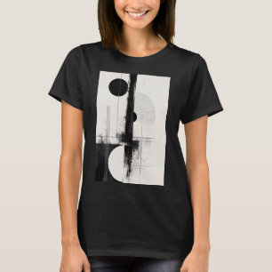 Camiseta Contraste geométrico minimalista