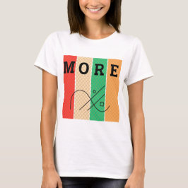 Camiseta Contraste y geometría negrita