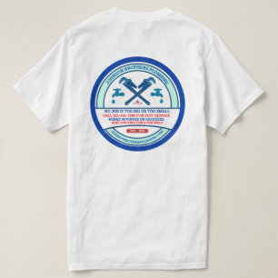 Camiseta Contratista de fontanería personalizado para hombr
