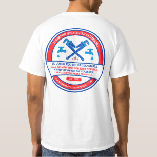 Camiseta Contratista de fontanería personalizado para hombr