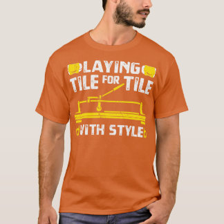 Camiseta Contrato de instalación del piso de mosaico