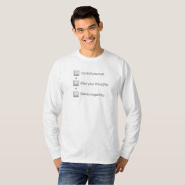 Camiseta Control Alt Delete Mindset Motivation Quote