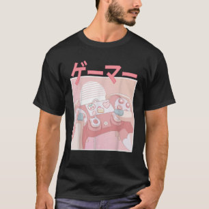 Camiseta Control anime japonés Kawaii Pastel