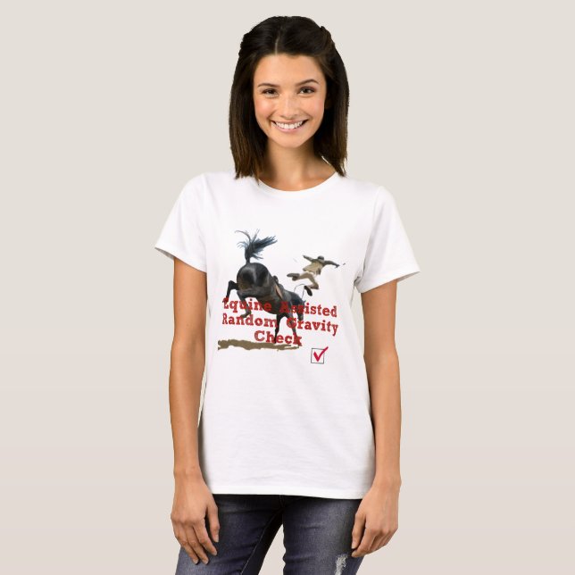 Camiseta Control ayudado equino de la gravedad (Anverso completo)