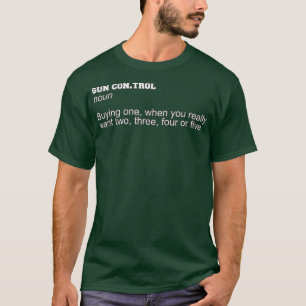 Camiseta Control de armas de uso masculino