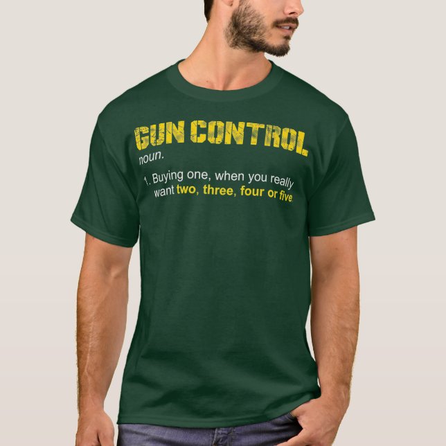 Camiseta Control de armas Definición de juego Control de ar (Anverso)