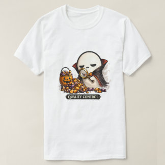 Camiseta Control de Calidad de Halloween Lindo Vampiro