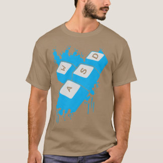 Camiseta Control de juegos AWSD Gaming Control de juegos Lo