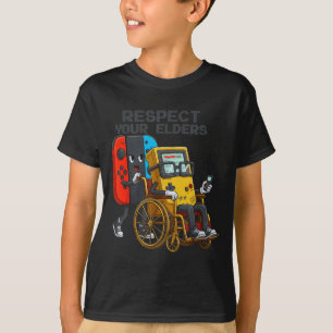 Camiseta Control de juegos divertido retro para respetar a